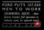 Image of Ford auto factory Dearborn Michigan USA, 1931, second 7 stock footage video 65675068469