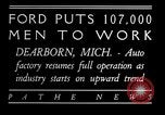 Image of Ford auto factory Dearborn Michigan USA, 1931, second 8 stock footage video 65675068469