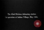 Image AEF La 42e Division d'infanterie (Rainbow Division) en France France, 1918, de la seconde 5 séquences d'archives historiques vidéo 65675068475