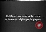 Standbild Salmson französische Aufklärer Viefvillers Frankreich, 1918, aus Sekunde 1 historischem Filmmaterial Videoclip 65675068479