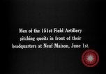 Image of Soldiers of 151st Field Artillery Regiment pitch quoits Neuf Maison France, 1918, second 6 stock footage video 65675068481