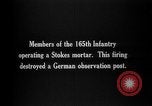 Image of 165th Infantry Regiment troops fire a mortar France, 1918, second 10 stock footage video 65675068484
