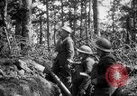 Image of 165th Infantry Regiment troops fire a mortar France, 1918, second 14 stock footage video 65675068484