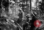 Image of 165th Infantry Regiment troops fire a mortar France, 1918, second 15 stock footage video 65675068484