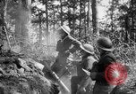 Image of 165th Infantry Regiment troops fire a mortar France, 1918, second 16 stock footage video 65675068484