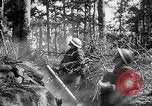 Image of 165th Infantry Regiment troops fire a mortar France, 1918, second 28 stock footage video 65675068484