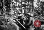 Image of 165th Infantry Regiment troops fire a mortar France, 1918, second 35 stock footage video 65675068484