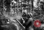 Image of 165th Infantry Regiment troops fire a mortar France, 1918, second 37 stock footage video 65675068484
