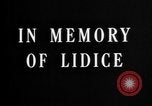 Image Service Commémoratif de Lidice victimes Lidice Tchécoslovaquie, 1945, de la seconde 6 séquences d'archives historiques vidéo 65675068485