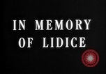 Image Service Commémoratif de Lidice victimes Lidice Tchécoslovaquie, 1945, de la seconde 8 séquences d'archives historiques vidéo 65675068485