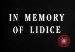 Image Service Commémoratif de Lidice victimes Lidice Tchécoslovaquie, 1945, de la seconde 9 séquences d'archives historiques vidéo 65675068485