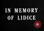 Image Service Commémoratif de Lidice victimes Lidice Tchécoslovaquie, 1945, de la seconde 10 séquences d'archives historiques vidéo 65675068485