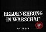 Image of Fallen Polish heroes of the Resistance Warsaw Poland, 1945, second 7 stock footage video 65675068492