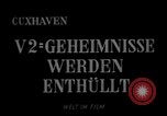 Image V-2 rocket Cuxhaven Allemagne, 1945, de la seconde 7 séquences d'archives historiques vidéo 65675068494