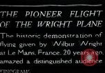 Image of Wilbur Wright Le Mans France, 1908, second 1 stock footage video 65675068543