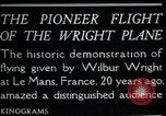Image of Wilbur Wright Le Mans France, 1908, second 5 stock footage video 65675068543