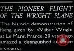 Image of Wilbur Wright Le Mans France, 1908, second 8 stock footage video 65675068543