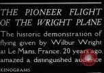 Image of Wilbur Wright Le Mans France, 1908, second 10 stock footage video 65675068543