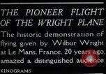 Image of Wilbur Wright Le Mans France, 1908, second 12 stock footage video 65675068543