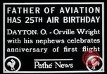 Image of Orville Wright Dayton Ohio USA, 1928, second 1 stock footage video 65675068548