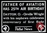 Image of Orville Wright Dayton Ohio USA, 1928, second 6 stock footage video 65675068548