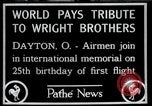 Image of Wright Brothers airplane Dayton Ohio USA, 1928, second 1 stock footage video 65675068549