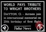 Image of Wright Brothers airplane Dayton Ohio USA, 1928, second 4 stock footage video 65675068549