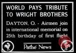 Image of Wright Brothers airplane Dayton Ohio USA, 1928, second 7 stock footage video 65675068549