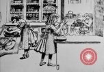 Standbild Sparsamkeit Briefmarken Cartoon United States USA, 1918, aus Sekunde 25 historischem Filmmaterial Videoclip 65675068603