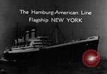 Immagine di Navi della Hamburg-American steamship line Oceano atlantico, 1931, secondo 50 filmato di repertorio 65675068685
