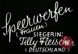 Image of Fleisher wins Javelin in 1936 Olympics Berlin Germany, 1936, second 12 stock footage video 65675068701