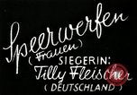 Image of Fleisher wins Javelin in 1936 Olympics Berlin Germany, 1936, second 15 stock footage video 65675068701