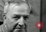 Image of Man listens to vintage radio United States USA, 1935, second 18 stock footage video 65675068706