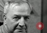 Image of Man listens to vintage radio United States USA, 1935, second 20 stock footage video 65675068706
