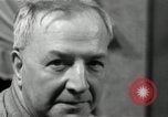 Image of Man listens to vintage radio United States USA, 1935, second 24 stock footage video 65675068706