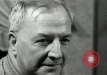 Image of Man listens to vintage radio United States USA, 1935, second 26 stock footage video 65675068706