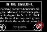 Immagine di John J Pershing Laurea onoraria Missouri United States USA, 1920, secondo 3 filmato di repertorio 65675068721