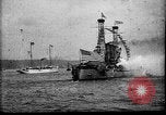 Image of Battleship fires broadside salute New York City United States USA, 1912, second 3 stock footage video 65675068744