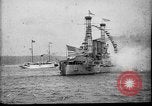 Image of Battleship fires broadside salute New York City United States USA, 1912, second 6 stock footage video 65675068744