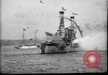 Image of Battleship fires broadside salute New York City United States USA, 1912, second 7 stock footage video 65675068744