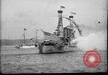 Image of Battleship fires broadside salute New York City United States USA, 1912, second 8 stock footage video 65675068744