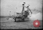 Image of Battleship fires broadside salute New York City United States USA, 1912, second 9 stock footage video 65675068744
