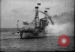 Image of Battleship fires broadside salute New York City United States USA, 1912, second 12 stock footage video 65675068744