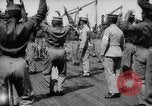 Image of Battleship fires broadside salute New York City United States USA, 1912, second 25 stock footage video 65675068744