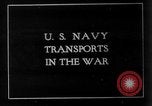 Image of United States Navy transport ships Hoboken New Jersey USA, 1918, second 1 stock footage video 65675068750