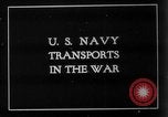 Image of United States Navy transport ships Hoboken New Jersey USA, 1918, second 4 stock footage video 65675068750