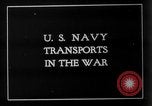 Image of United States Navy transport ships Hoboken New Jersey USA, 1918, second 5 stock footage video 65675068750