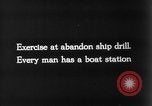 Image of Emergency drill aboard the SS Leviathan troop transport Atlantic Ocean, 1918, second 6 stock footage video 65675068755