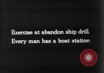 Image of Emergency drill aboard the SS Leviathan troop transport Atlantic Ocean, 1918, second 8 stock footage video 65675068755