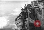 Image of Emergency drill aboard the SS Leviathan troop transport Atlantic Ocean, 1918, second 28 stock footage video 65675068755